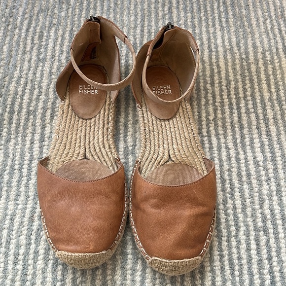 Eileen Fisher Espadrilles - Size 8 - Leather - GUC - Picture 2 of 6